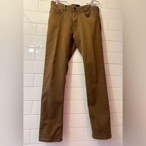 JACHS NY Straight Fit Stretch Traveler 5 pocket Khaki Twill Pants Men’s 32x34